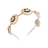 SMILEY FACE CRYSTAL HEADBAND - BARI LYNN