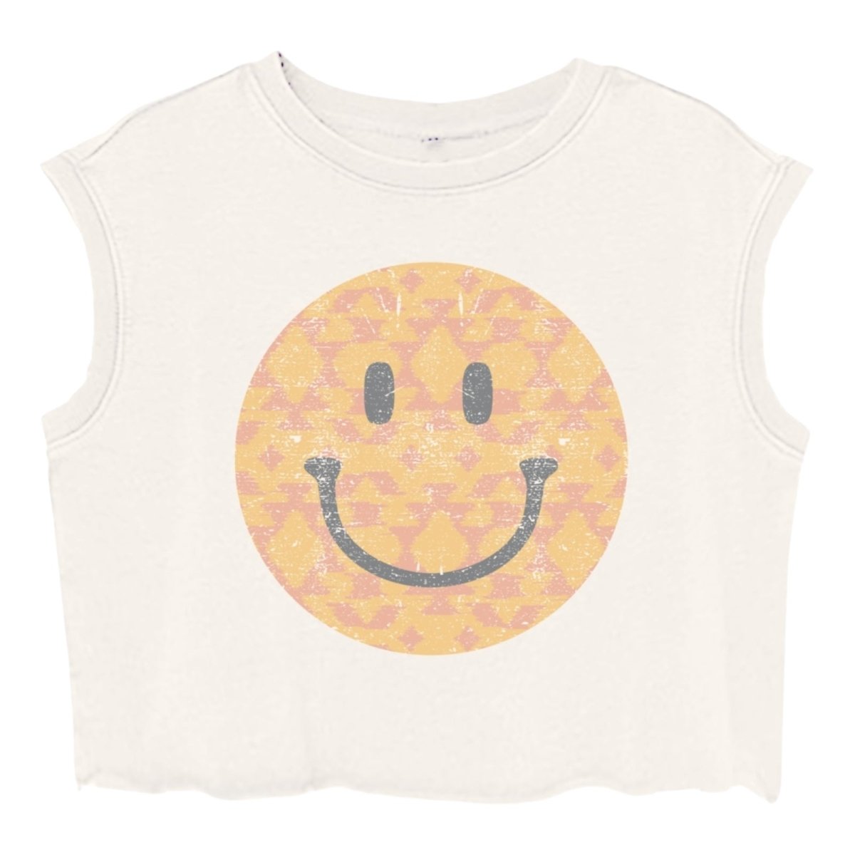 SMILEY FACE HAPPY CAMPTER TANK TOP (PREORDERS) - TINY WHALES