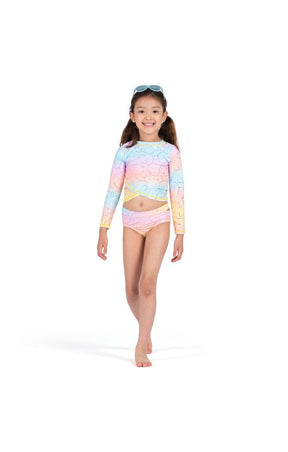 SMILEY FACE RASH GUARD TWO PIECE SWIMSUIT (PREORDER) - APPAMAN