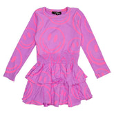 SMILEY FACE RUFFLE DRESS - FLOWERS BY ZOE