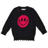 SMILEY FACE SWEATER - ROCK CANDY