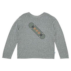 SMILEY MELTDOWN SKATEBOARD LONG SLEEVE TSHIRT (PREORDER) - FEATHER 4 ARROW