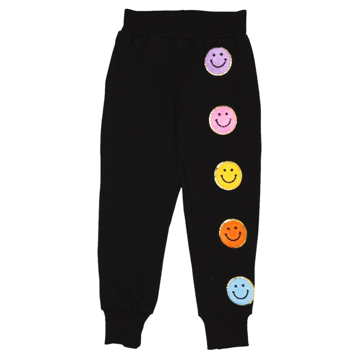 SMILEY PATCHES SWEATPANTS - LOLA AND THE BOYS