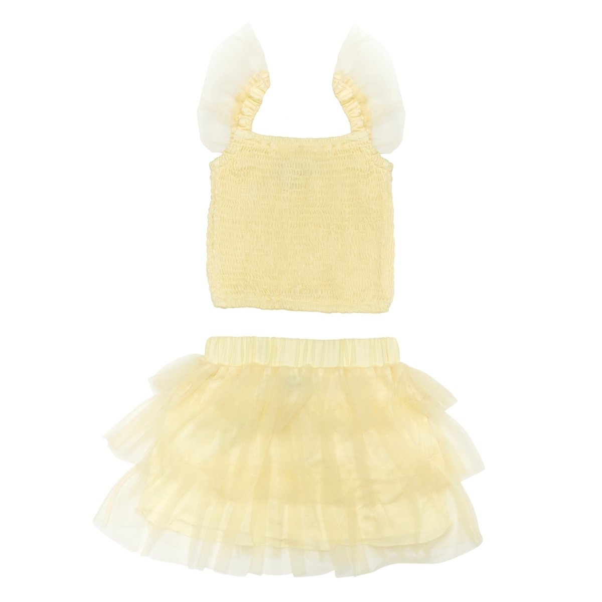 SMOCKED TANK TOP AND TUTU SKIRT SET - SET