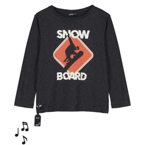 SNOWBOARD LONG SLEEVE SOUND TSHIRT (PLAYS MUSIC) (PREORDER) - YPORQUE