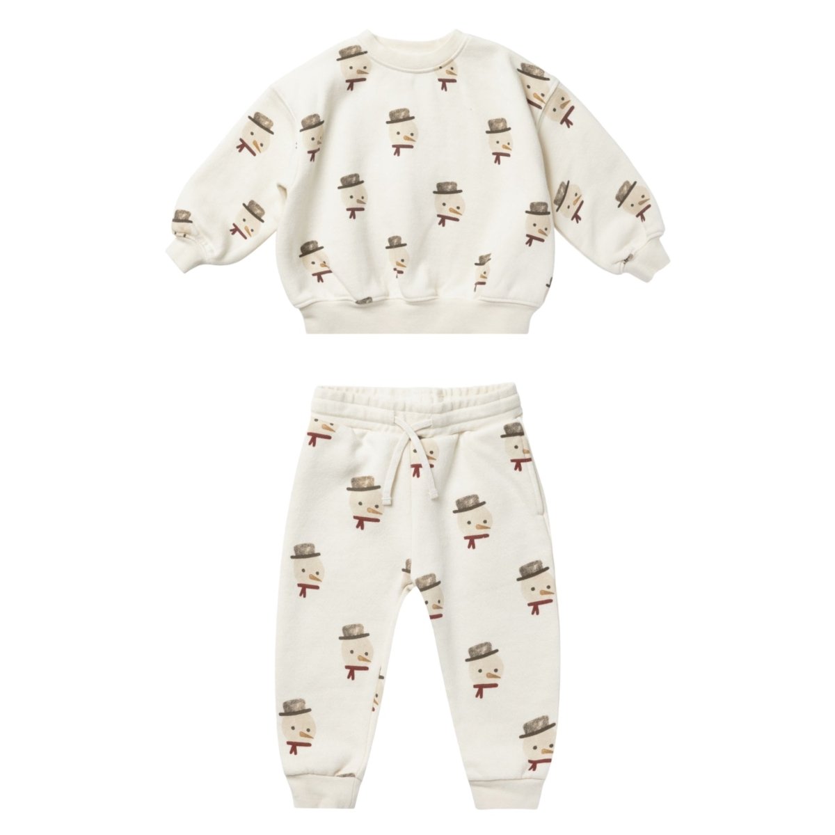 SNOWMAN SWEATSHIRT AND SWEATPANTS SET - RYLEE + CRU