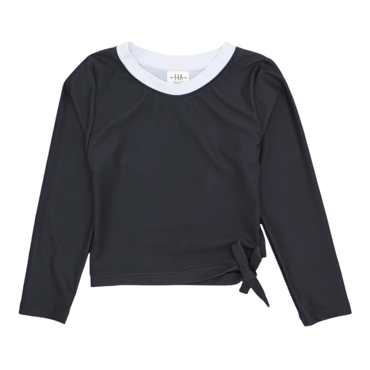 Solid Side Tie Rash Guard with UPF 50+ Protection | Mini Dreamers