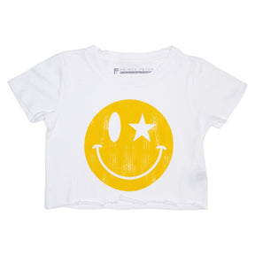 STAR SMILEY FACE CROP TSHIRT - PRINCE PETER