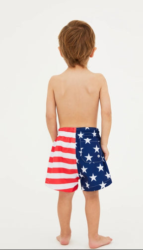 STAR SPANGLED SWIM TRUNKS - BEACH RIOT