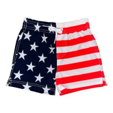 STAR SPANGLED SWIM TRUNKS - BEACH RIOT KIDS