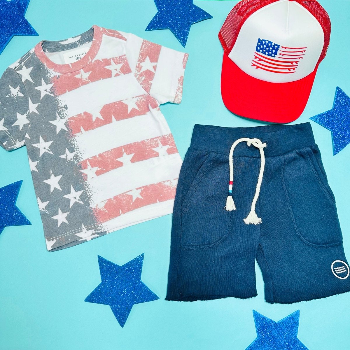 STARS AND STRIPES TSHIRT - SOL ANGELES KIDS