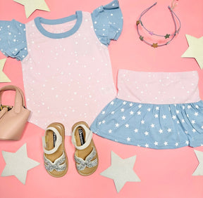 STARZ RUFFLE SLEEVE TSHIRT - CHASER KIDS