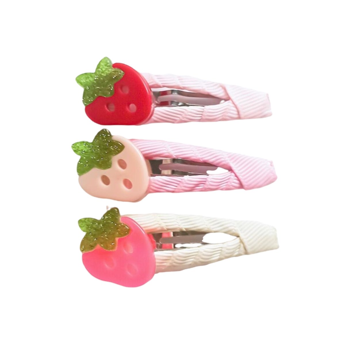 STRAWBERRIES SNAP CLIPS - LILIES & ROSES