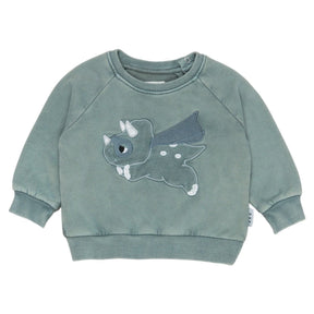 SUPER DINO SWEATSHIRT (PREORDER) - HUXBABY