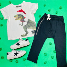 T-REX XMAS TSHIRT - SHORT SLEEVE TOPS