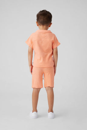 TERRY CABANA BUTTON DOWN TOP (PREORDER) - SOL ANGELES KIDS