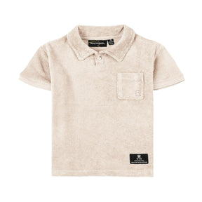 TERRY TOWEL POLO TSHIRT (PREORDER) - ROCK YOUR BABY