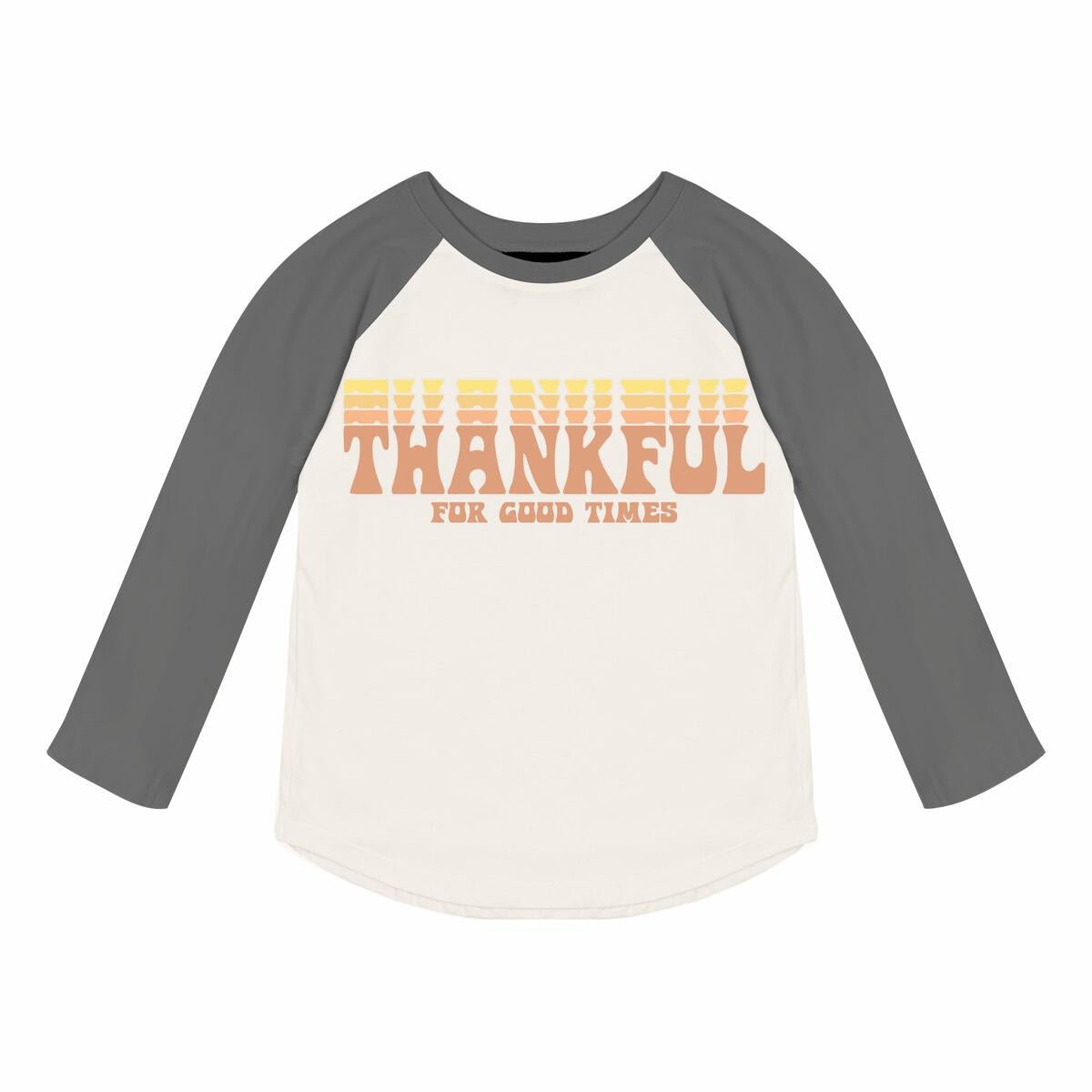 THANKFUL LONG SLEEVE TSHIRT (PREORDER) - TINY WHALES