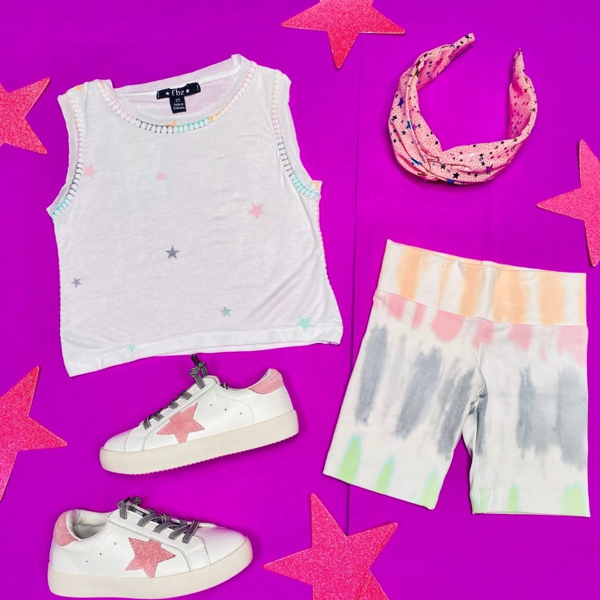 TIE DYE BIKER SHORTS - SHORTS