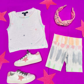 TIE DYE BIKER SHORTS - SHORTS