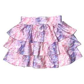 TIE DYE FROSTING RUFFLE SKIRT - TEREZ