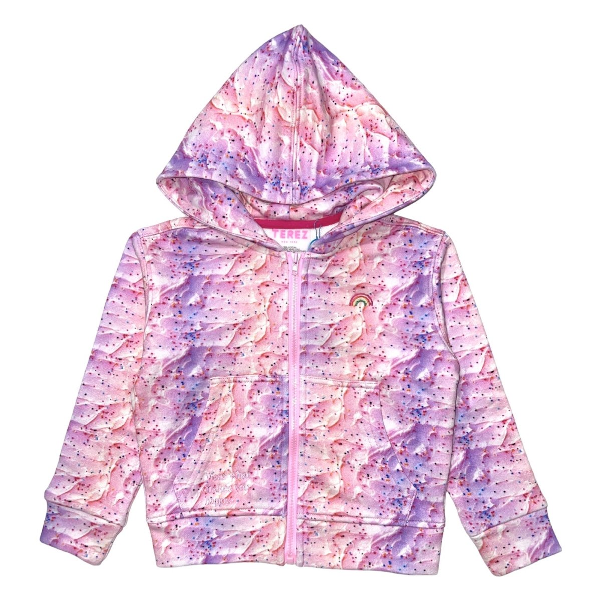 TIE DYE FROSTING ZIP HOODIE - TEREZ