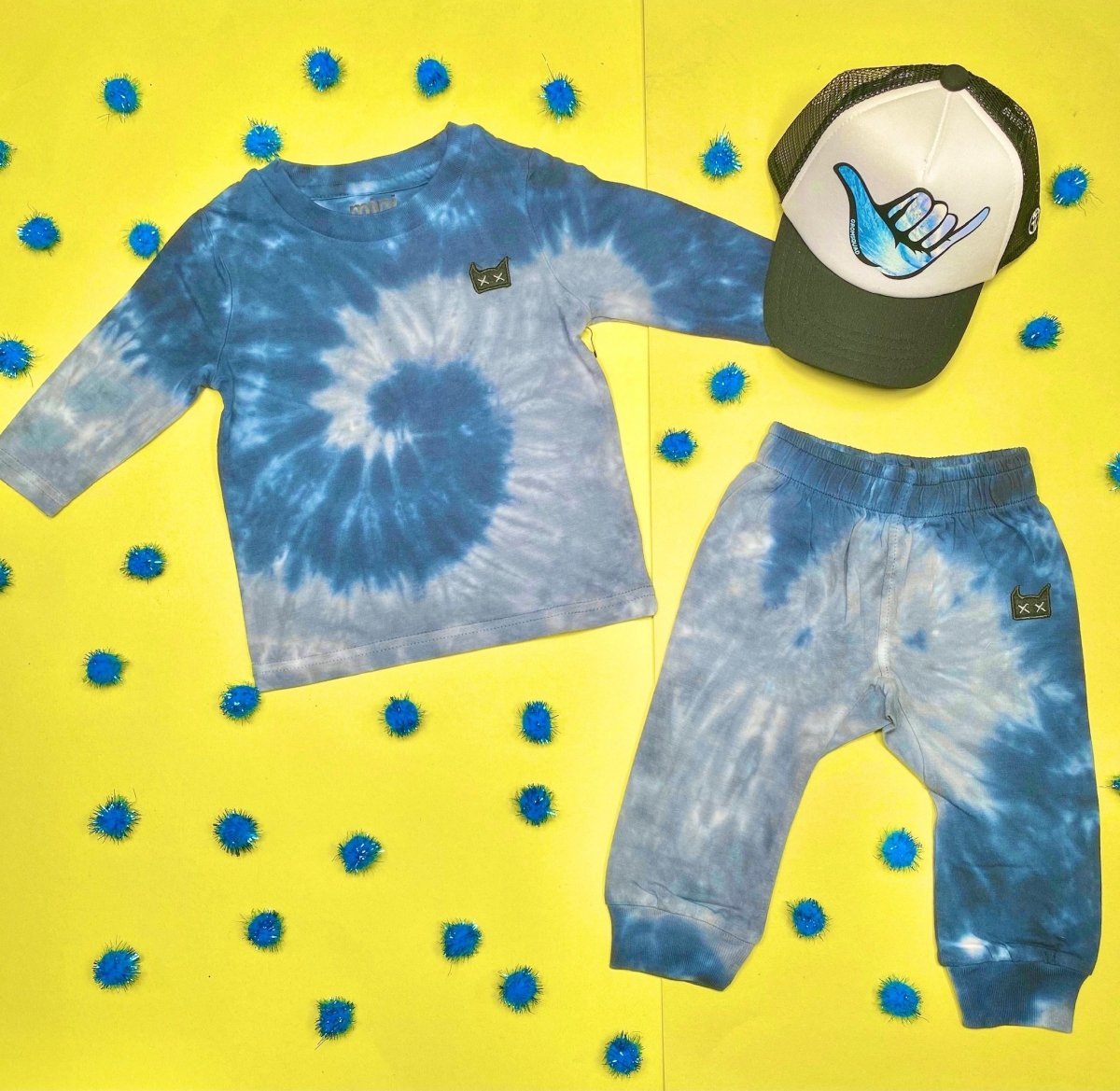 TIE DYE LENNY LONG SLEEVE TSHIRT - LONG SLEEVE TOPS