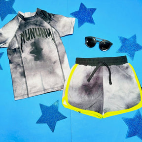 TIE DYE SURFER EURO CUT SWIM TRUNKS - NUNUNU