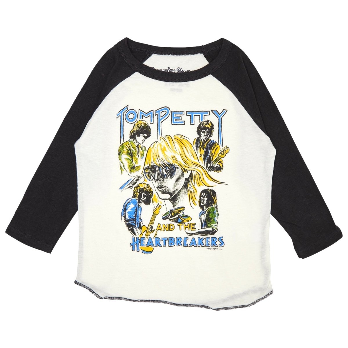 TOM PETTY LONG SLEEVE RAGLAN TSHIRT - ROWDY SPROUT