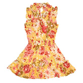 TRINY FLORAL RUFFLE TASSEL DRESS - POUPETTE ST BARTH KIDS