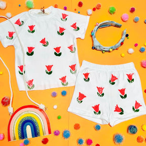 TULIPS SURFRIDER TOP - SHORT SLEEVE TOPS