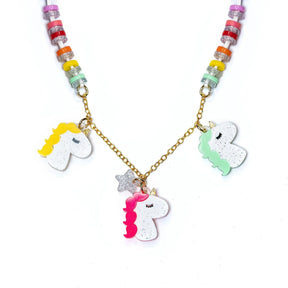 UNICORN NEON NECKLACE - LILIES & ROSES