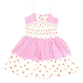 VINTAGE FLORAL SMOCKED DRESS - OOH! LA, LA! COUTURE
