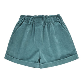 VIRGINIA THIN CORDUROY SAUGE SHORTS - SHORTS