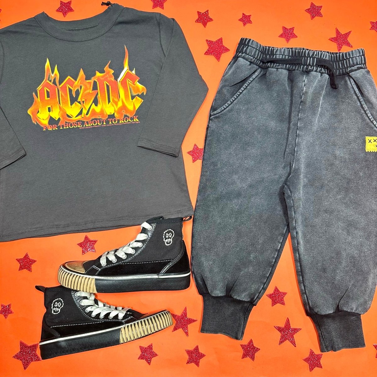 WASHED TRACK SWEATPANTS - ROCK YOUR BABY